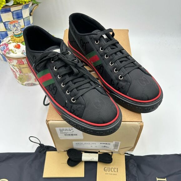 Men's Gucci off the grid sneakers size 12 made in Italy - Picture 1 of 10